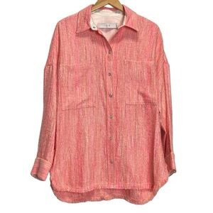 IRO Founda Fringed Bouclé Shirt Jacket